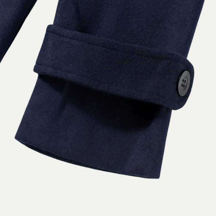 Mens Wool Duffle Coat Warm Winter Fit