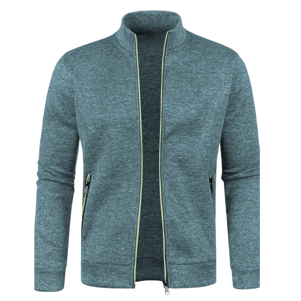 Mens Track Jacket Minimalist Piped Design