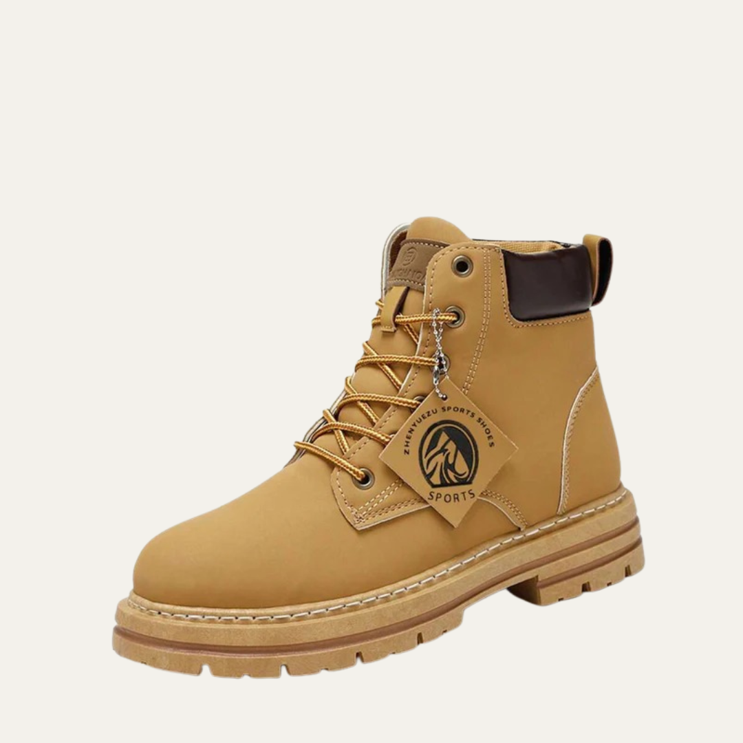 Mens Chelsea Work Boots Rugged Lug Sole