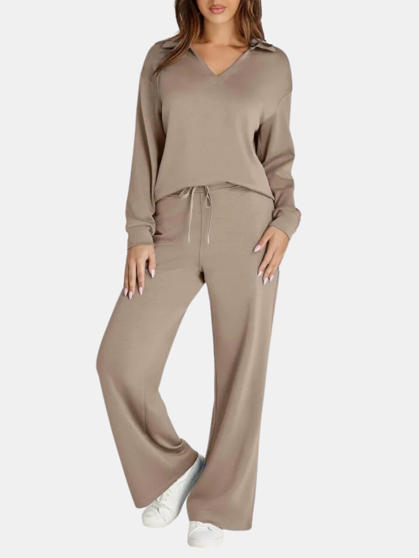 Womens Two-Piece Set Comfortable Relaxed Fit