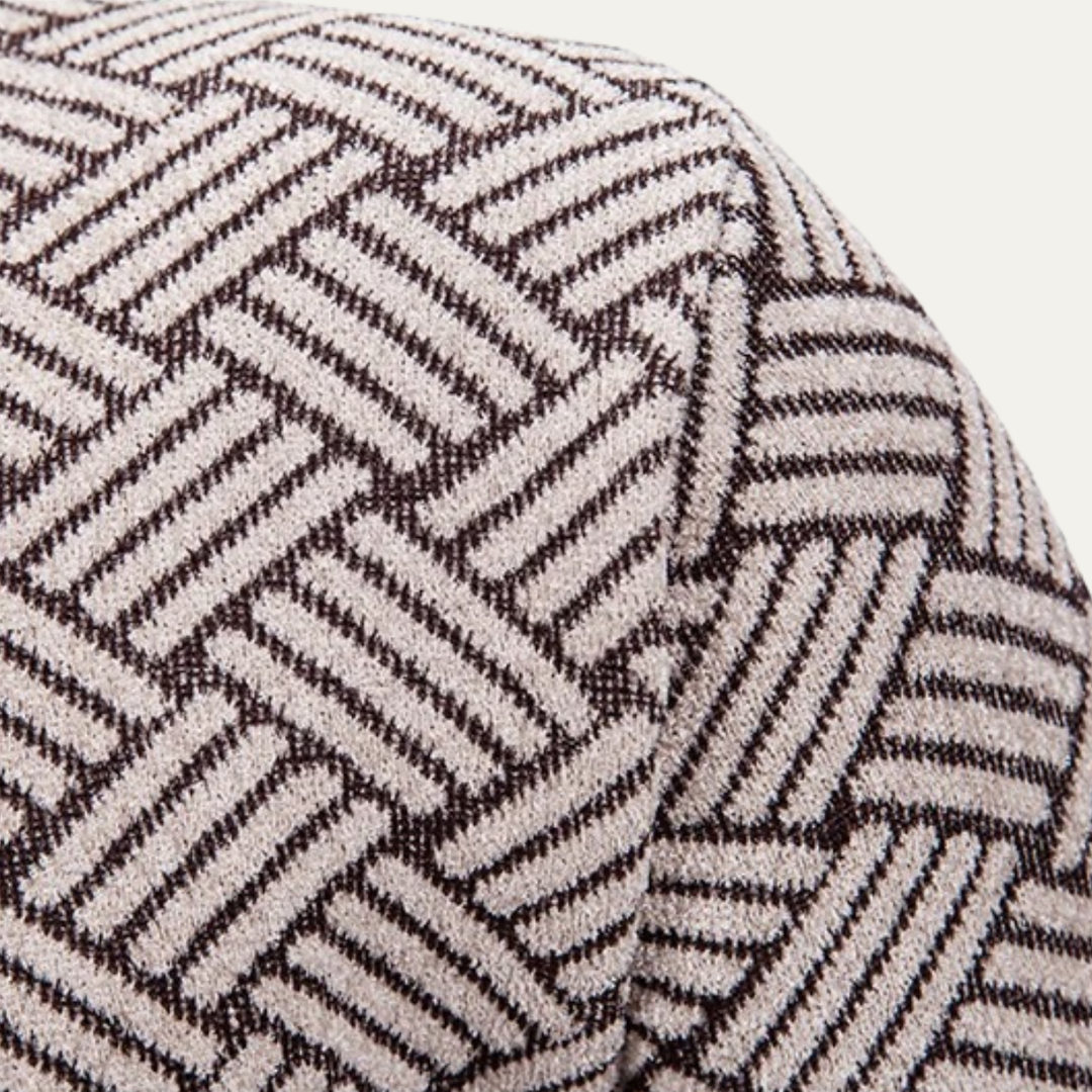 Mens Knit Jacket Diamond Pattern Stand Collar Elegant Fit