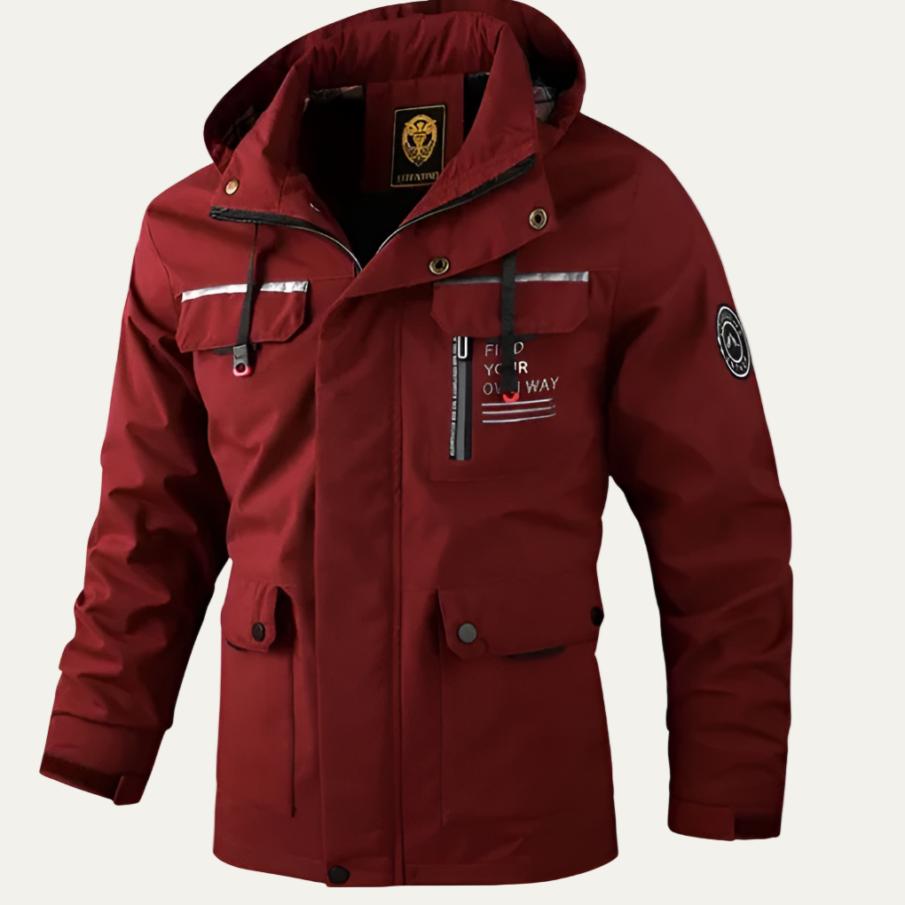 Mens Mid-Length Casual Parka Jacket