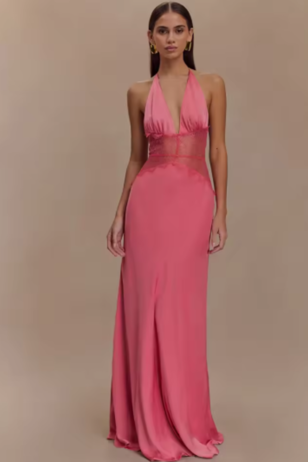 Womens Maxi Dress Elegant Fit