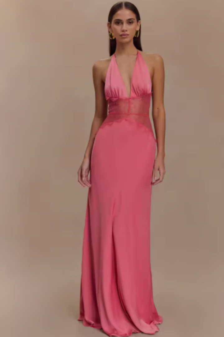 Womens Maxi Dress Elegant Fit