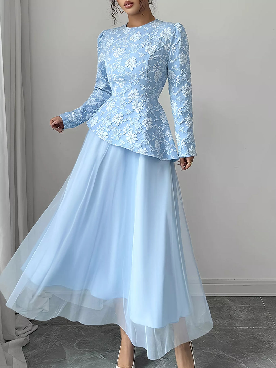 Womens Evening Dress Flowing Fit - BritishMode