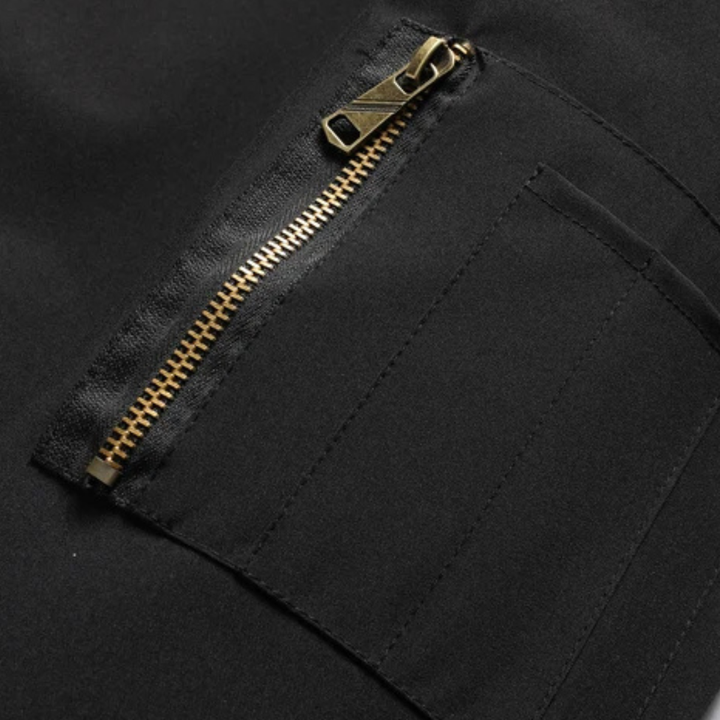 Mens Bomber Jacket with Hood Casual Warm Fit