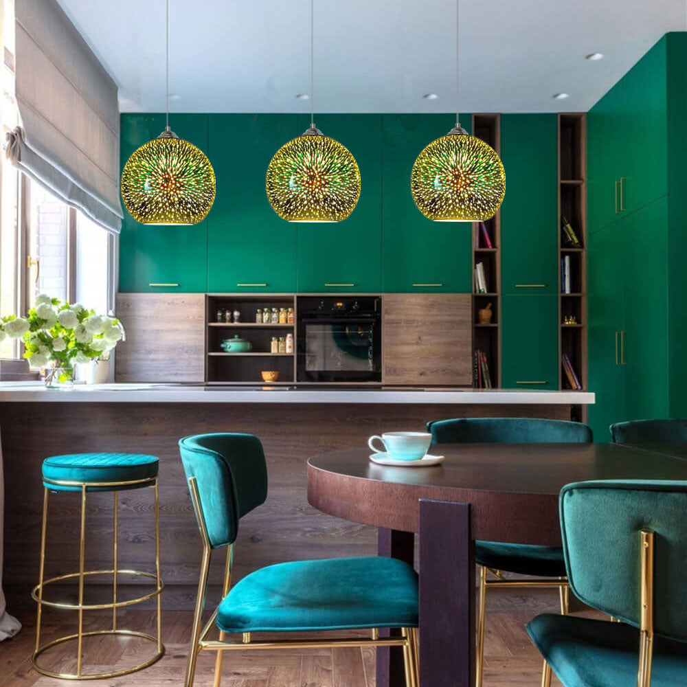 Glass Pendant Fixture Modern Design