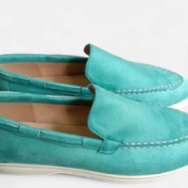 Womens Casual Loafers Flat Heel Comfortable Fit