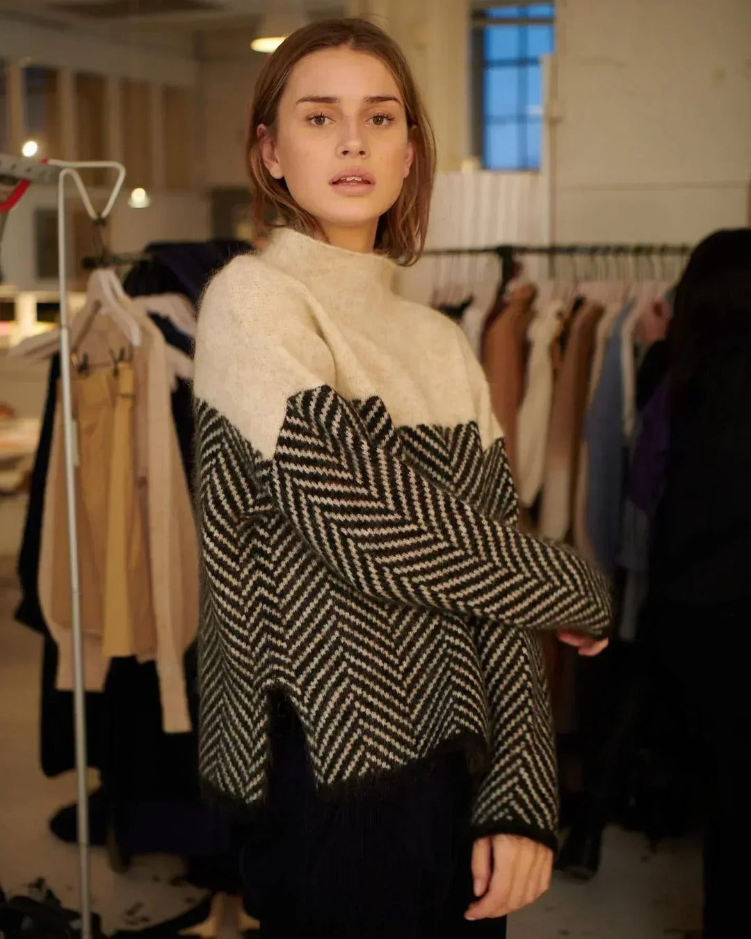 Womens Turtleneck Sweater Knit