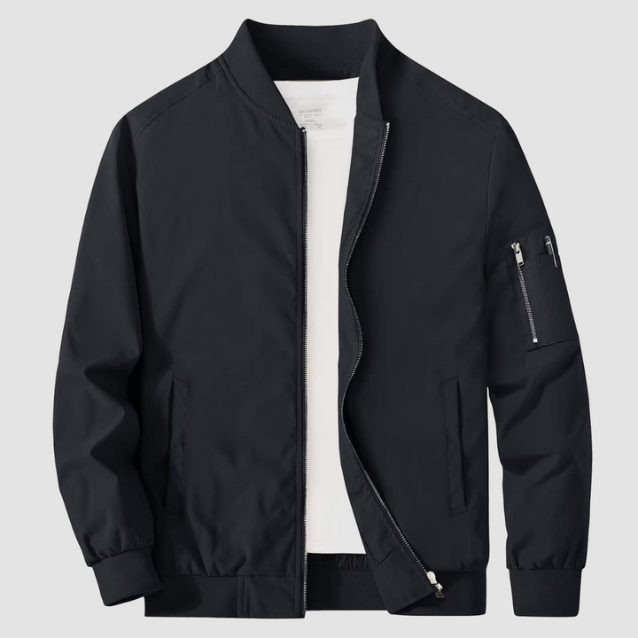 Mens Bomber Jacket Full Zipper Classic Fit