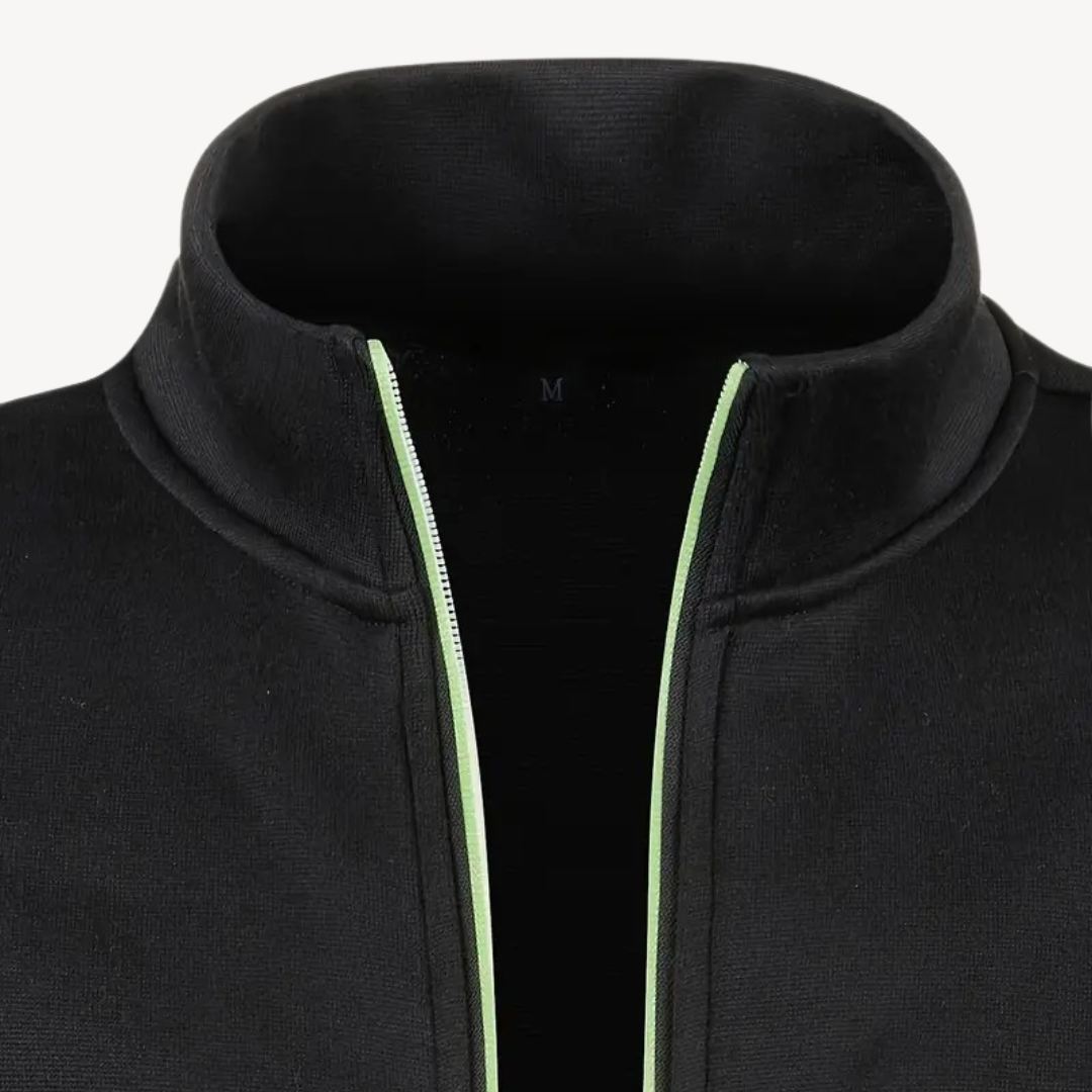Mens Track Jacket with Zipper Front