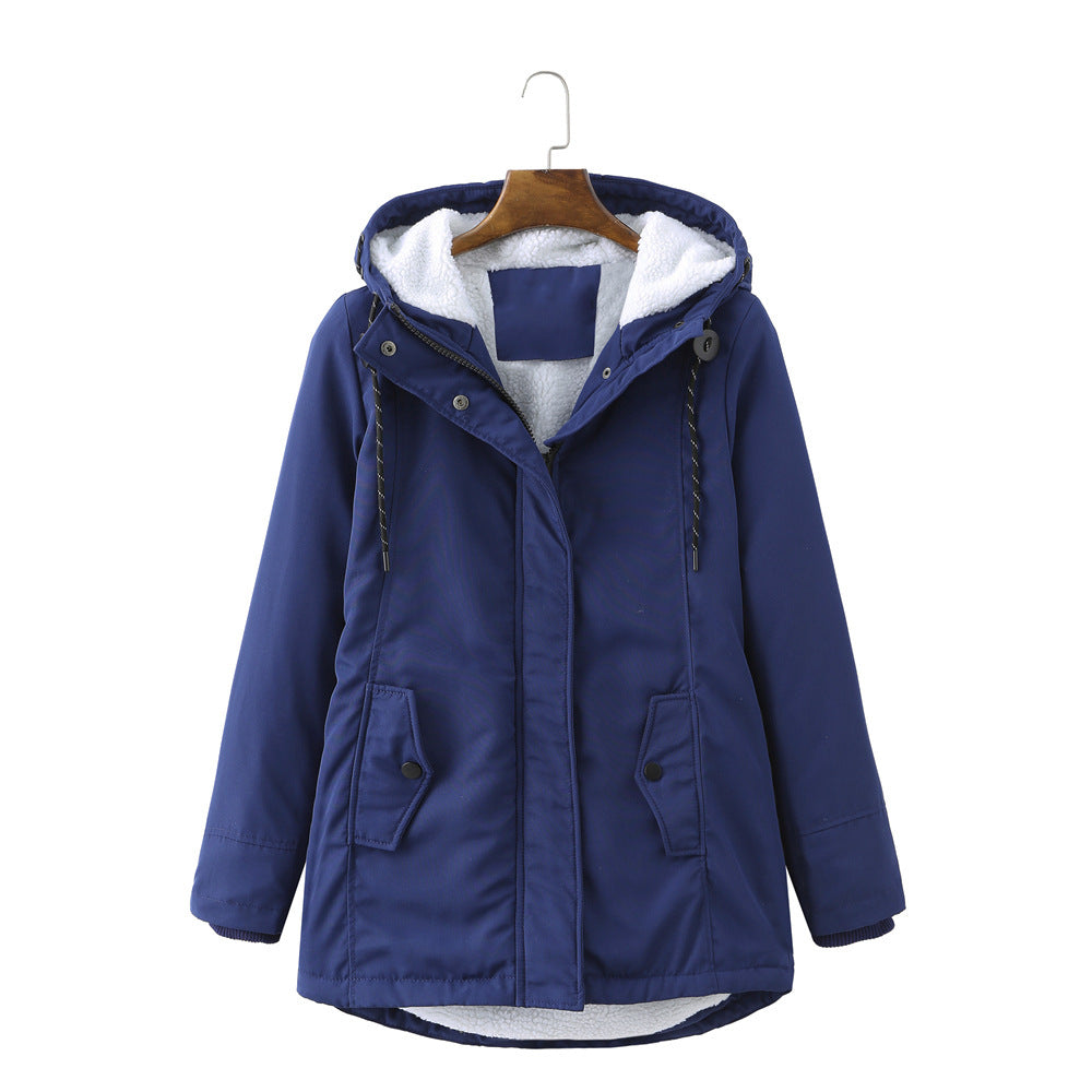 Womens Parka Jacket with Fleece Lining Warm Fit
