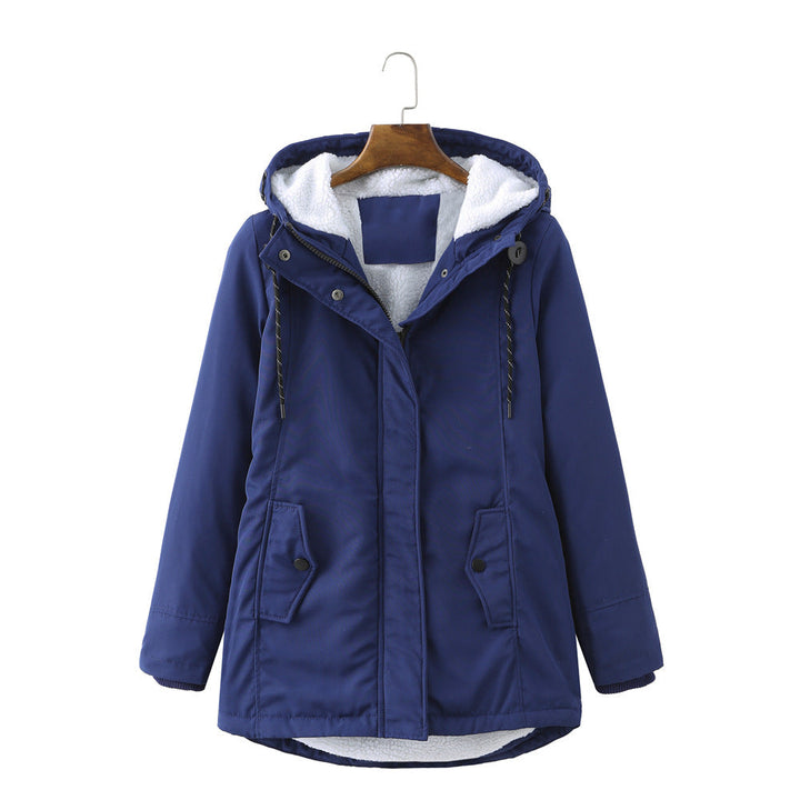 Womens Parka Jacket with Fleece Lining Warm Fit