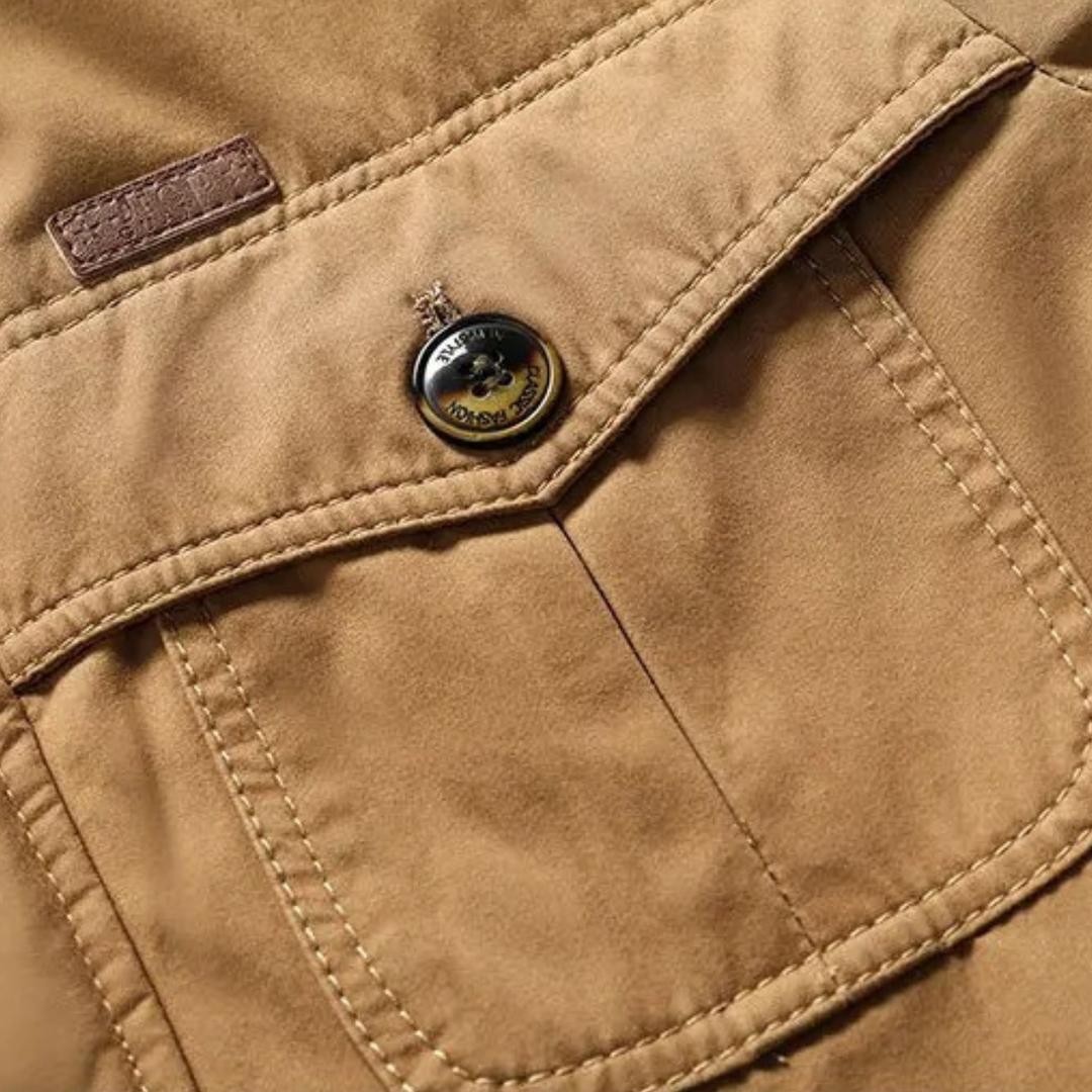 Mens Hooded Parka Jacket with Fleece Lining Winter Fit