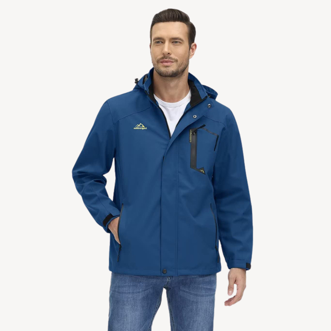 Mens Jacket Water-Resistant Lightweight Fit