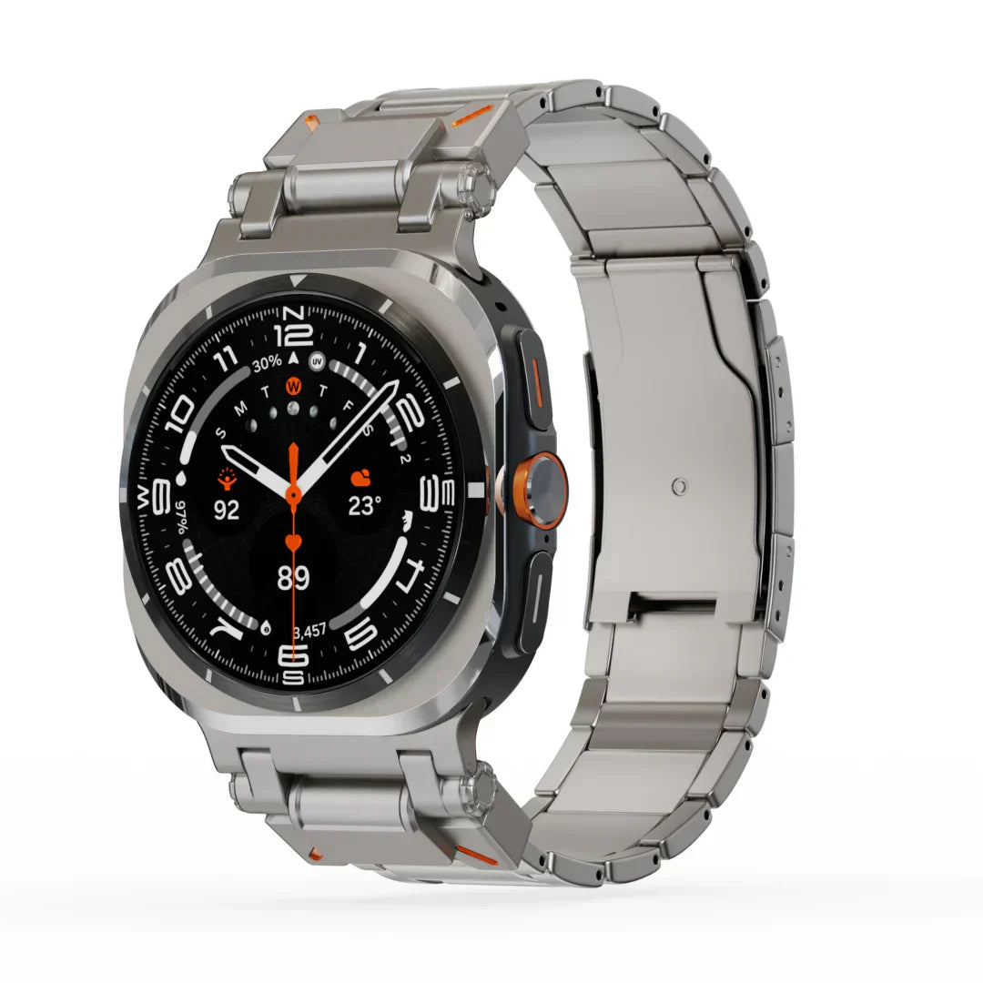 Unisex Metal Watch Band Durable Fit for Galaxy Watch Ultra - BritishMode