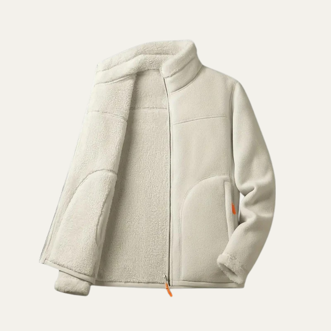 Womens Fleece Jacket Soft Zip Front