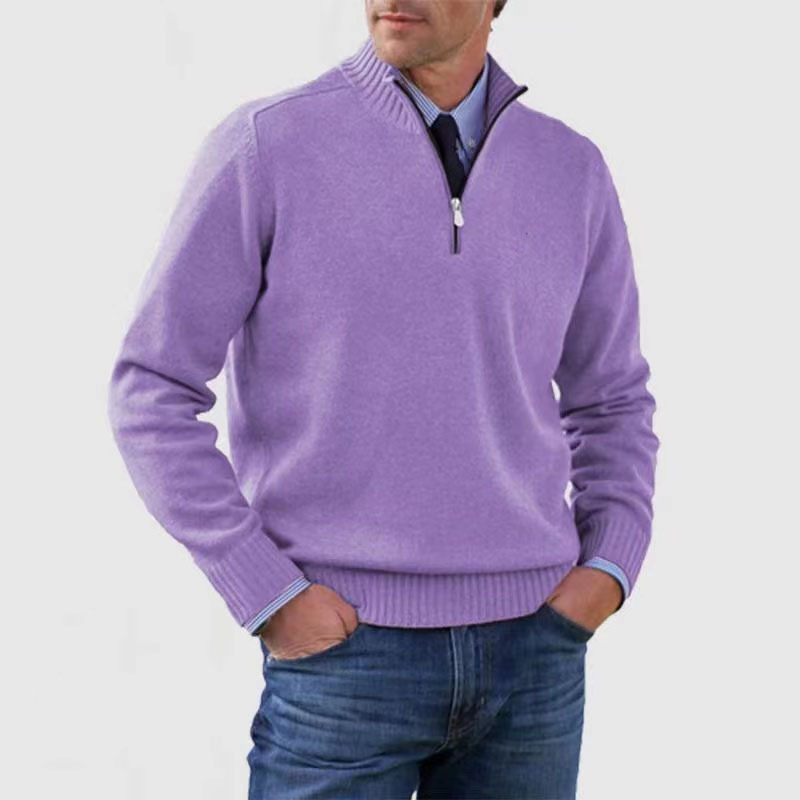 Mens Sweater Half-Zip Pullover
