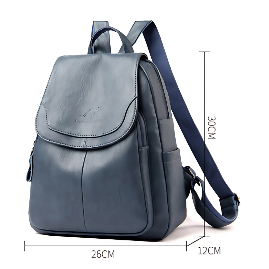 Womens Leather Backpack Durable Adjustable Straps