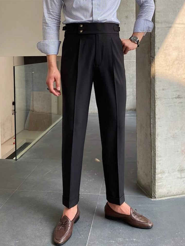 Mens Gurkha Pants Cotton Relaxed Fit