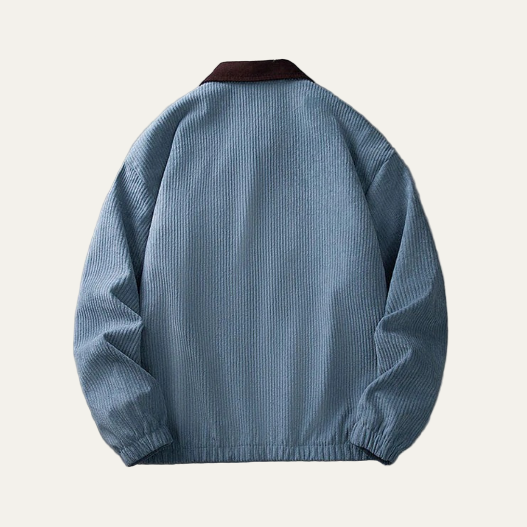 Mens Workwear Zip Jacket Textured Oversized Fit