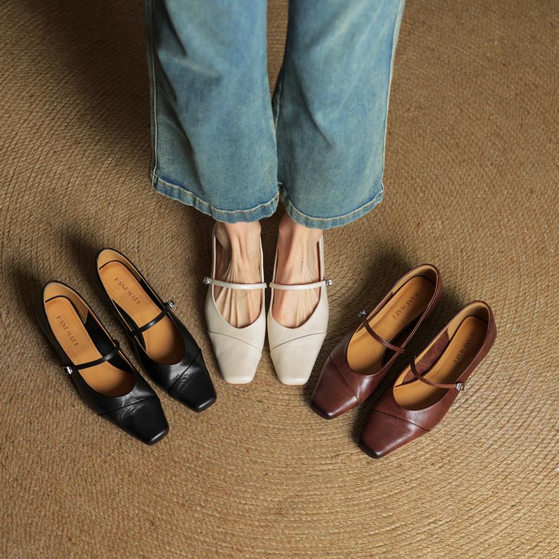 Womens Genuine Leather Pumps Classic Fit