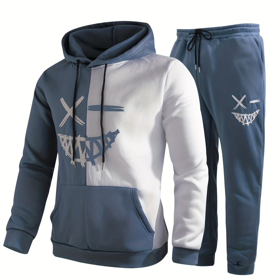 Unisex Hoodie and Sweatpants Set Cotton Relaxed Fit