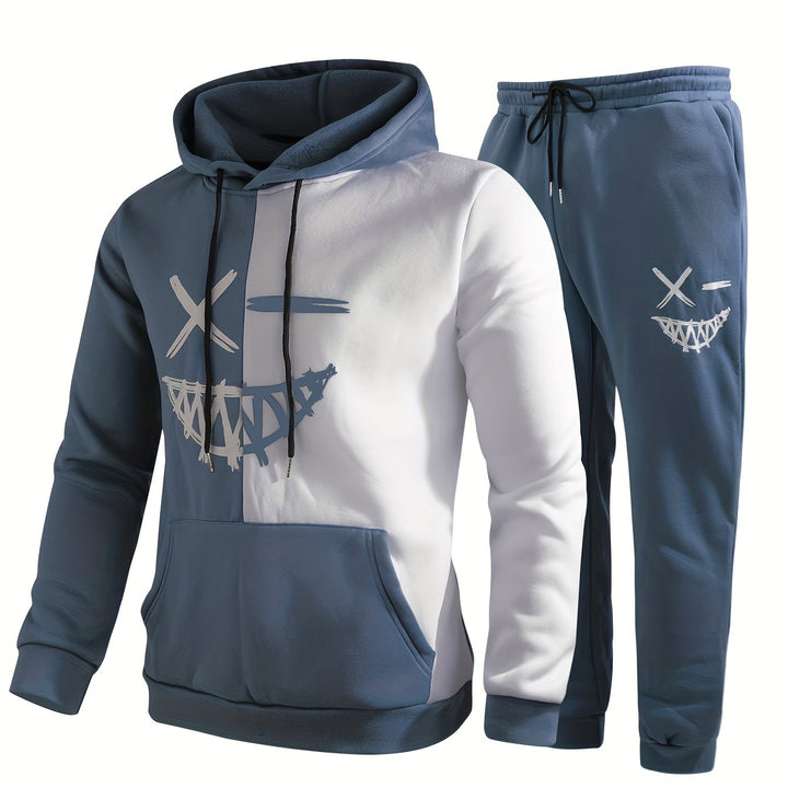 Unisex Hoodie and Sweatpants Set Cotton Relaxed Fit