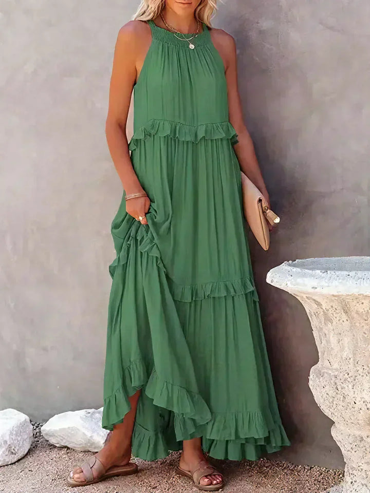 Womens Floral Dress Chic Fit