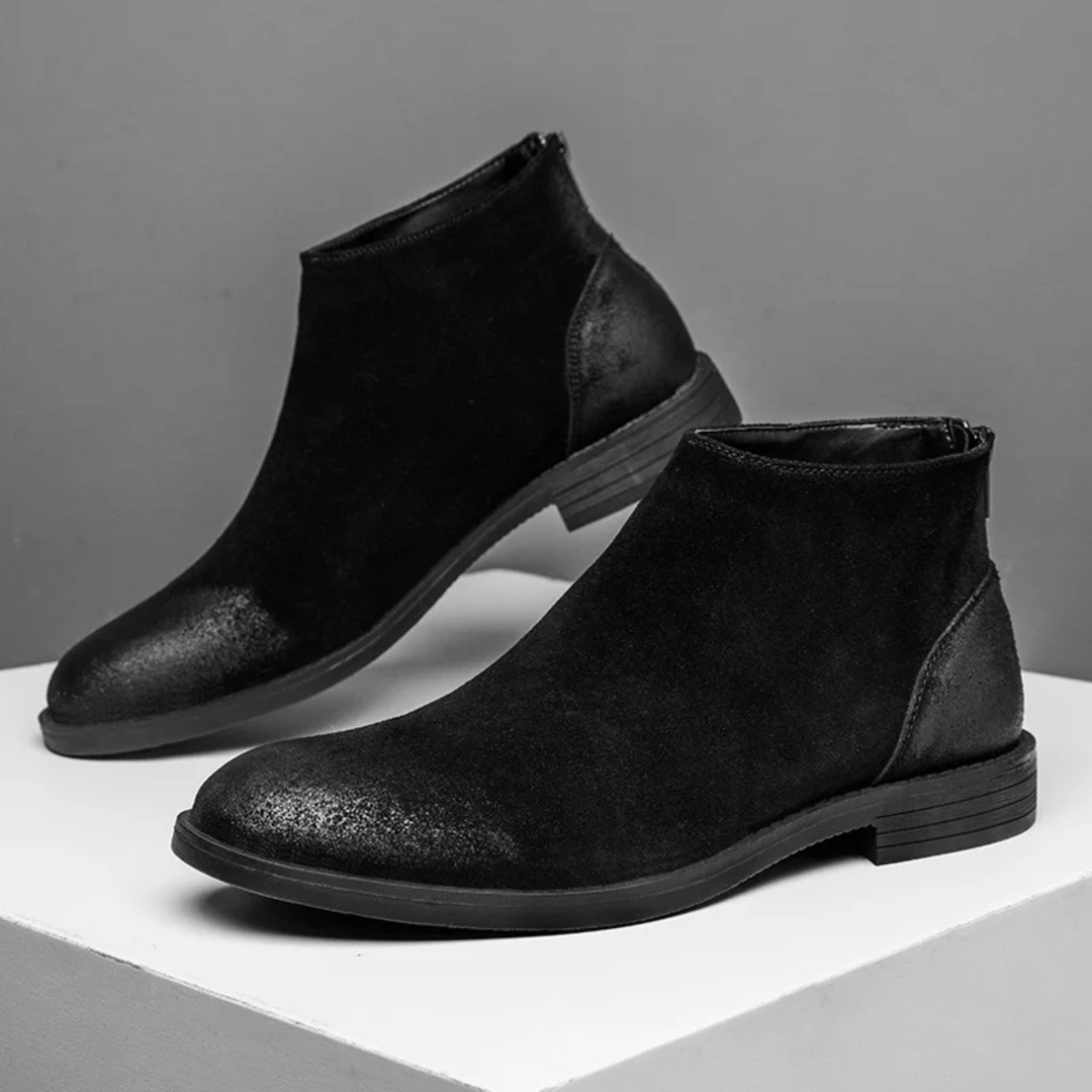 Mens Suede Chelsea Boots Vintage Style