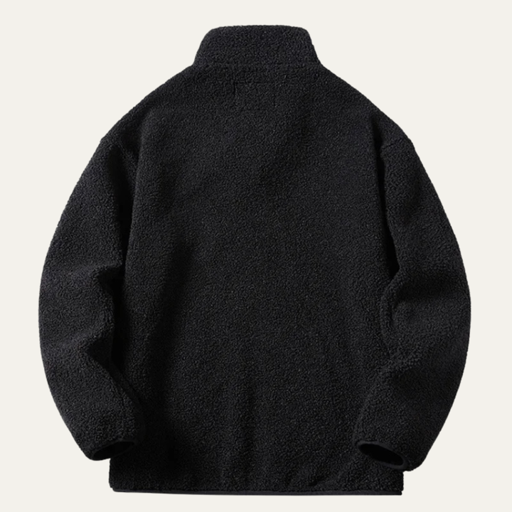 Mens Fleece Jacket Thick Warm Zip-Up Winter