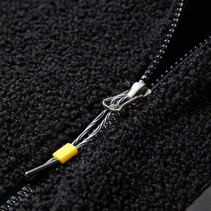 Mens Fleece Jacket Thick Warm Zip-Up Winter