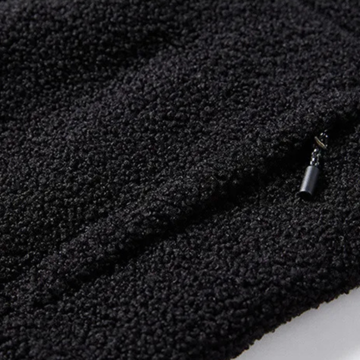 Mens Fleece Jacket Thick Warm Zip-Up Winter
