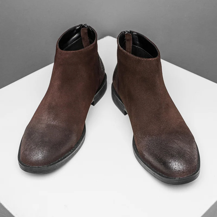 Mens Suede Chelsea Boots Vintage Style