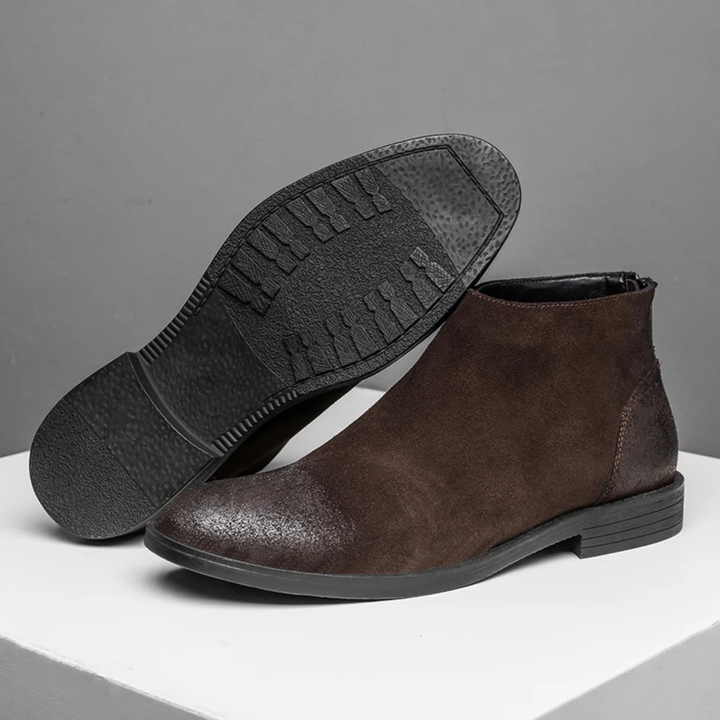 Mens Suede Chelsea Boots Vintage Style - BritishMode