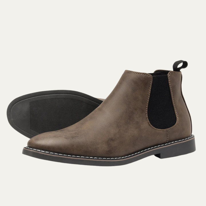 Mens Leather Chelsea Boots Ankle Style