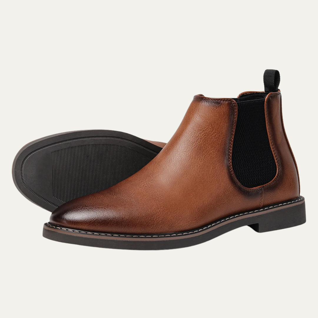 Mens Leather Chelsea Boots Ankle Style - BritishMode
