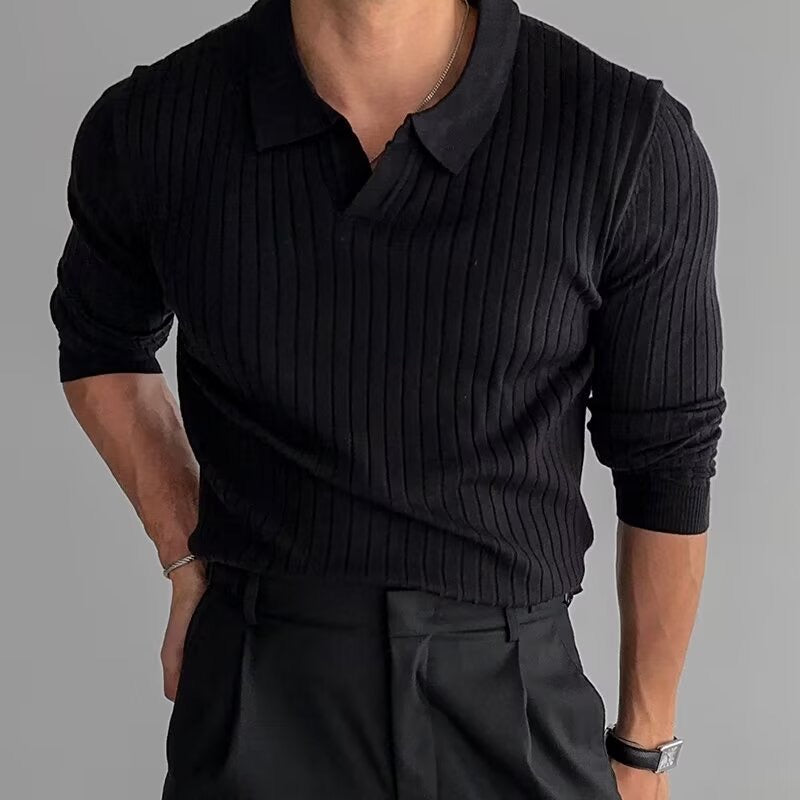 Mens Polo Shirt Cotton Blend Slim Fit