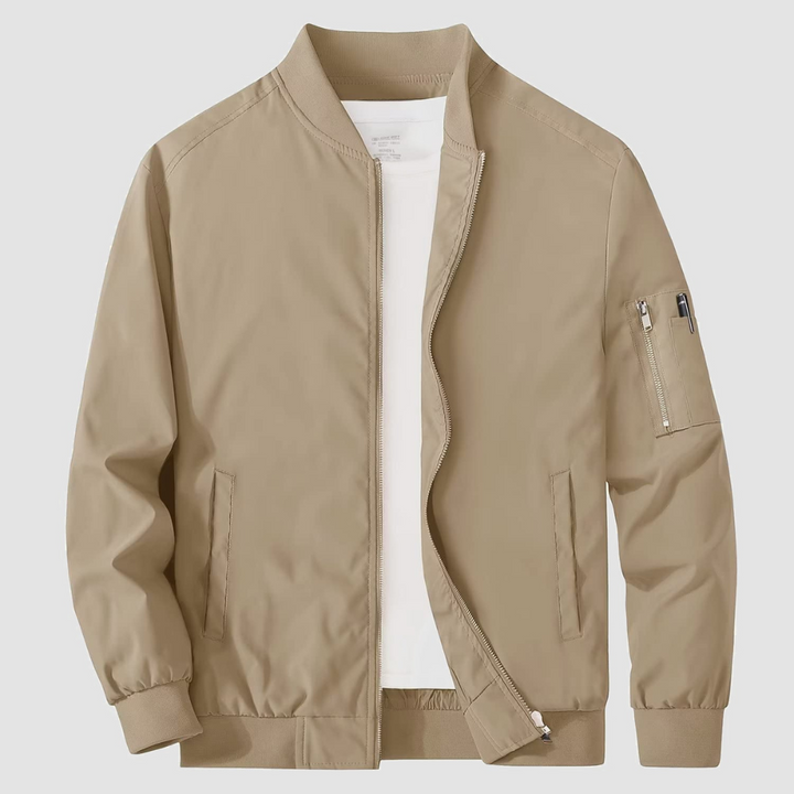 Mens Bomber Jacket Full Zipper Classic Fit