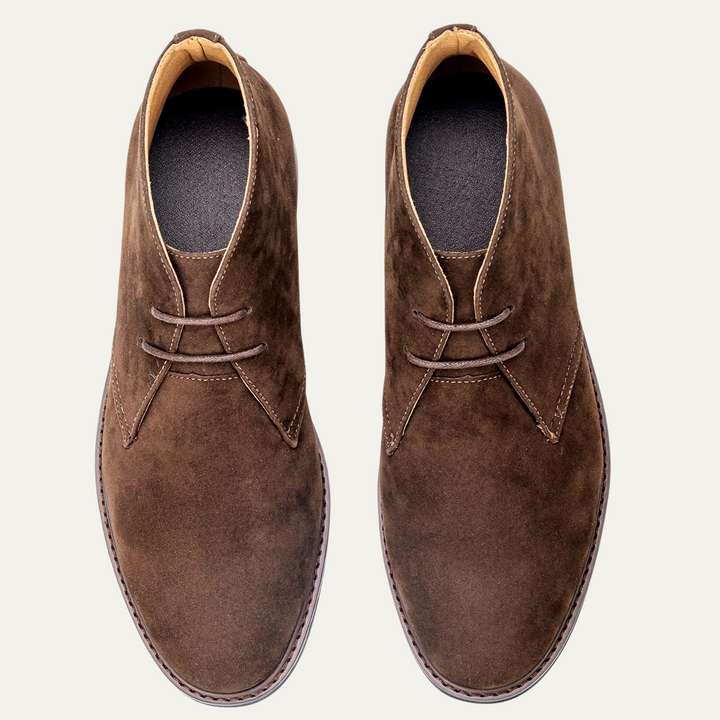 Mens Lace-Up Suede Boots Classic Style