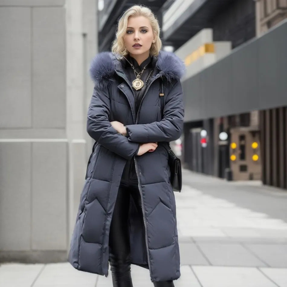 Womens Winter Coat Wool Blend Relaxed Fit