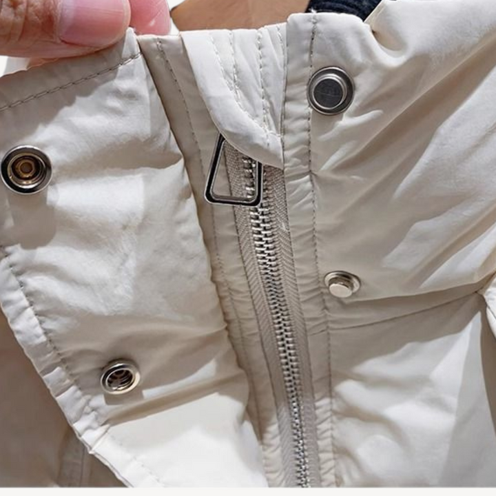 Womens Puffer Jacket with Hood Quilted Fit