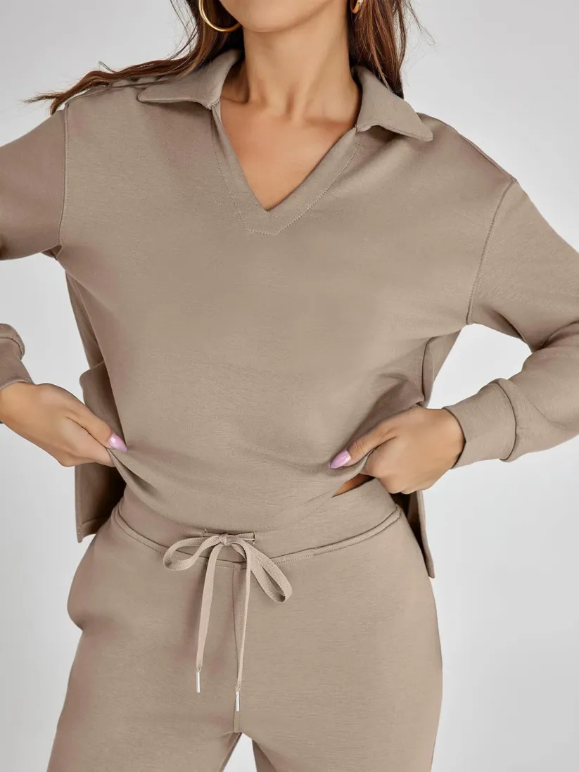 Womens Two-Piece Set Comfortable Relaxed Fit