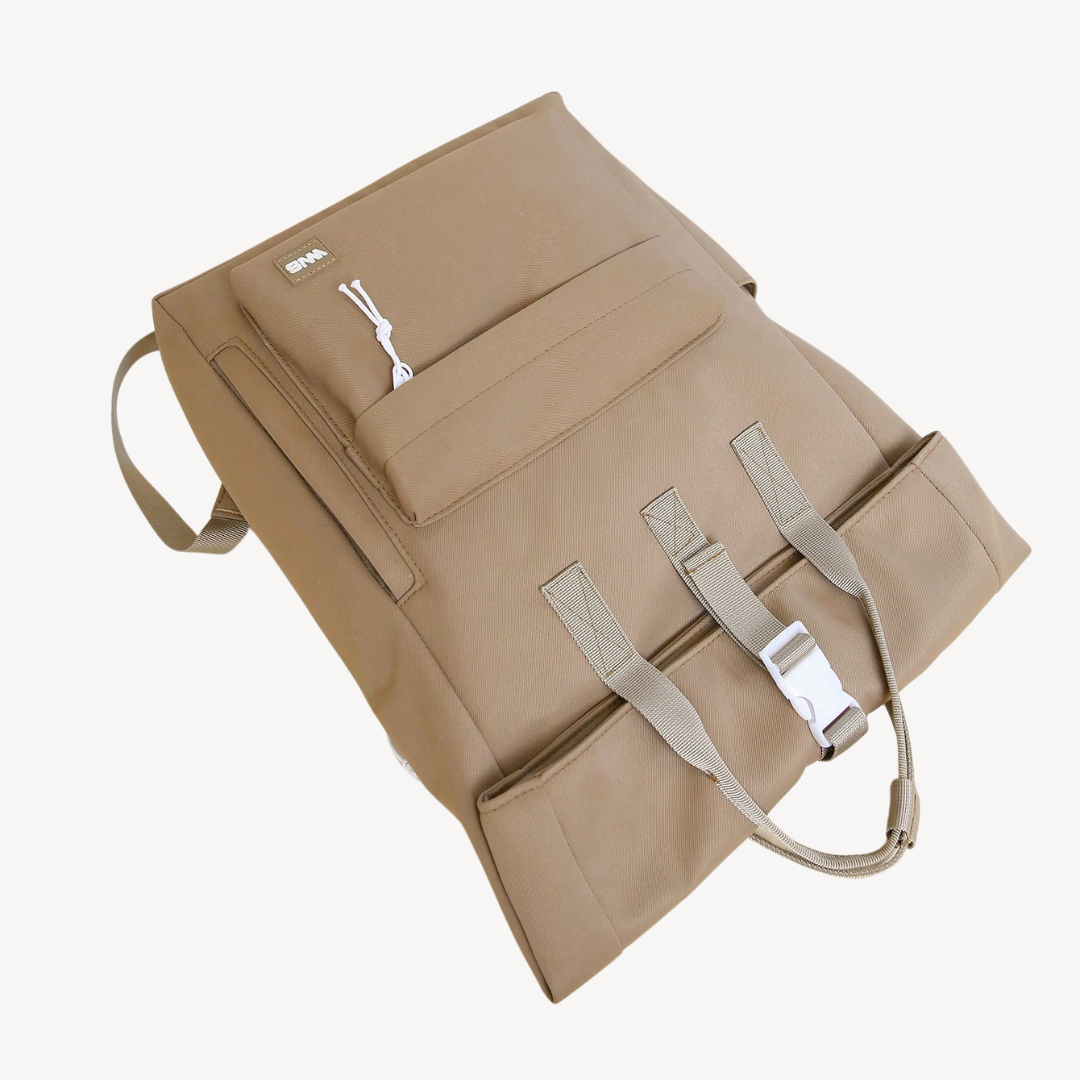 Womens Roll Top Backpack Polyester Durable