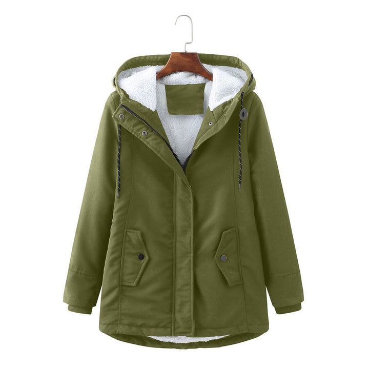 Womens Parka Jacket with Fleece Lining Warm Fit