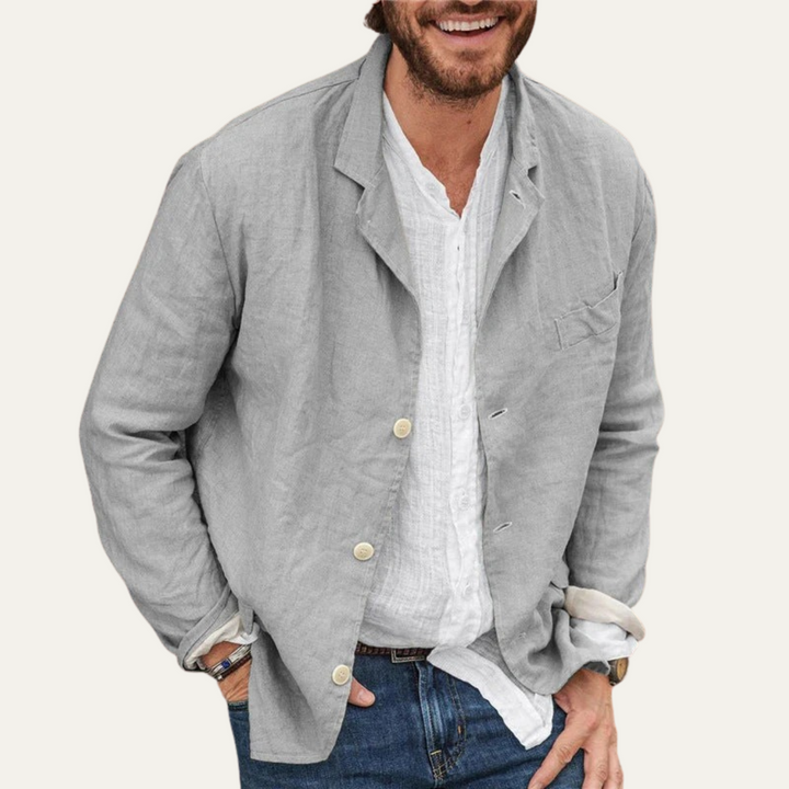 Mens Linen Jacket Lightweight Stylish Blazer