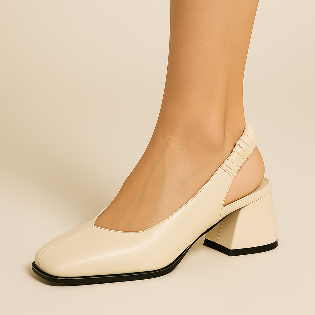 Womens Leather Sandals Square Toe