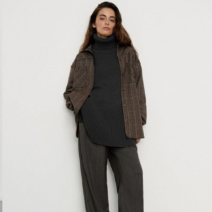 Womens Cashmere Knit Sweater Soft Fit