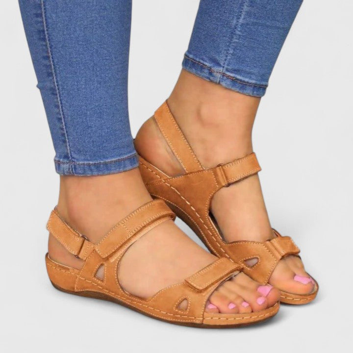 Womens Orthopedic Sandals with Ankle Strap Comfort Fit