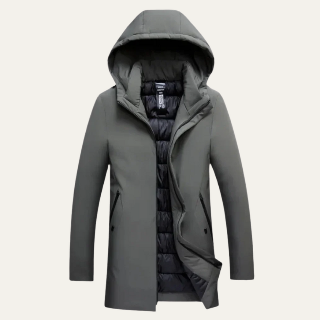 Mens Waterproof Winter Parka Coat with Hood - BritishMode
